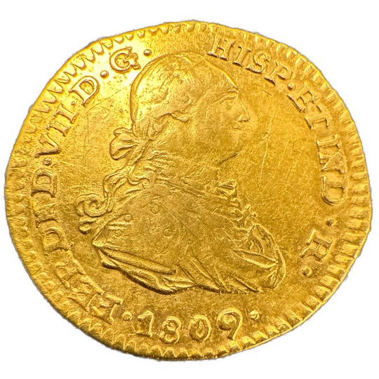 1 Escudo 1809 JF Colombia Kv.1+