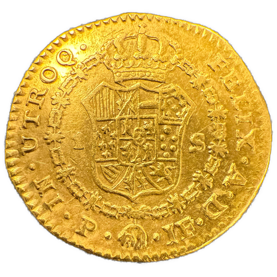 1 Escudo 1809 JF Colombia Kv.1+
