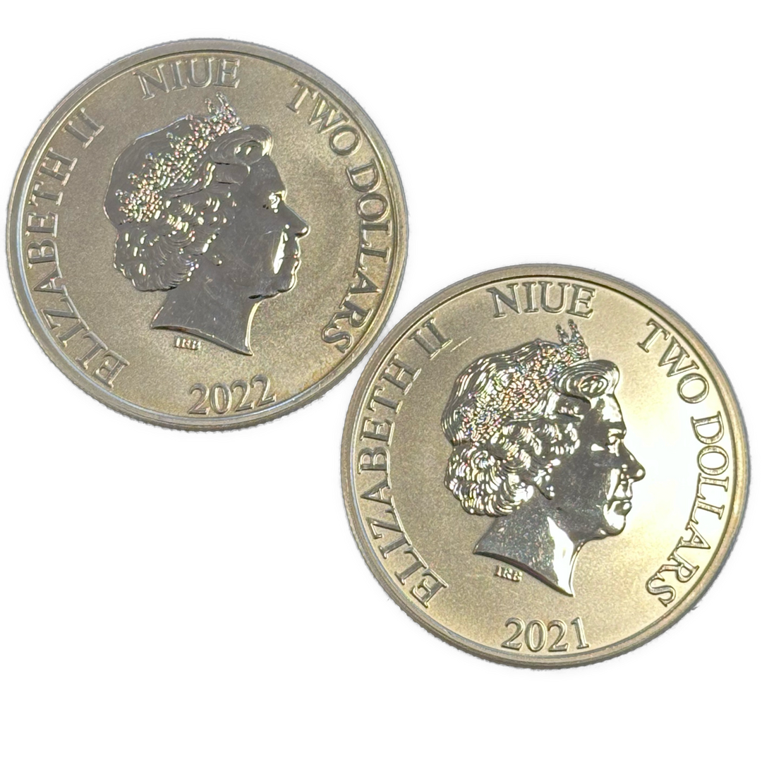 2oz .999Ag NIUE 2Dollars Pirates of the Caribbean series 21/22