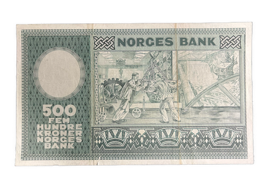 500 Kr 1974A kv.1 rift/skjønnhetsfeil