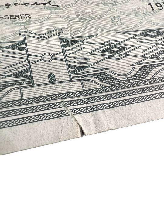 500 Kr 1974A kv.1 rift/skjønnhetsfeil