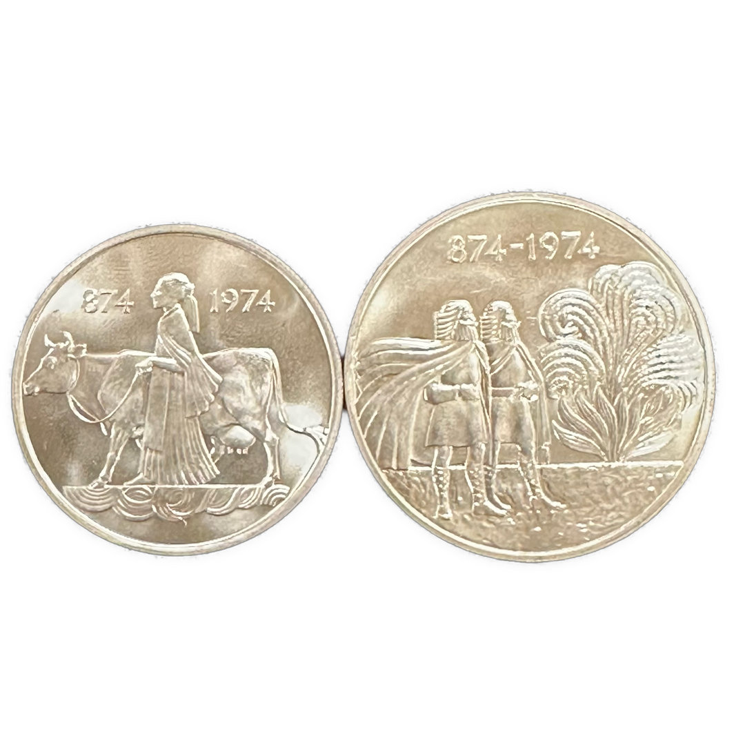 50g .925Ag (SPOT) Iceland 500kr/1000kr 1974