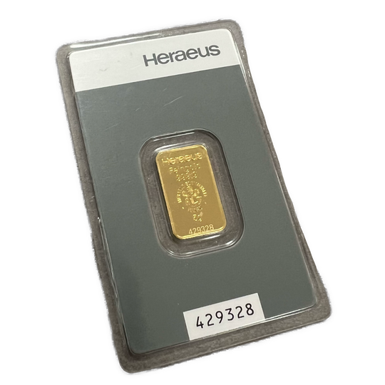 2g .999Au Heraus Barre (Flere på lager)