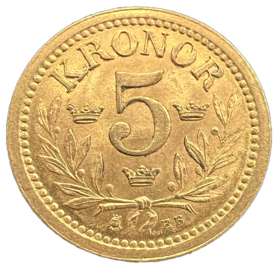 2.24g .900Au (Spot+2%) 5KR 1899 Sverige