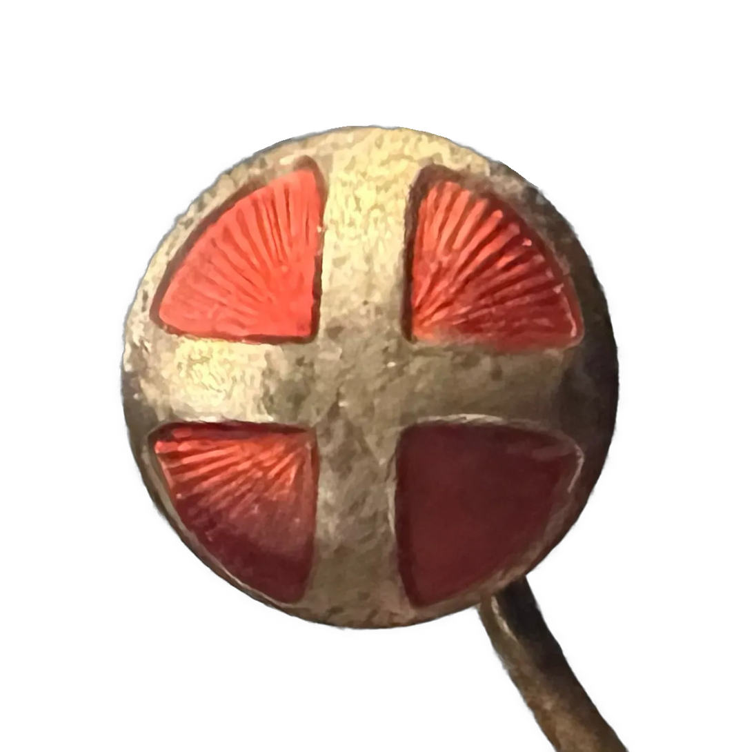 Solkors nål merke (slitt)