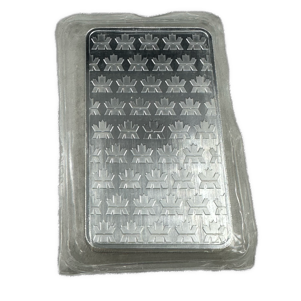 10oz .999Ag Royal Canadian Mint Barre