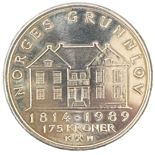 26,5g .925Ag(SPOT)175Kr Norge 1989