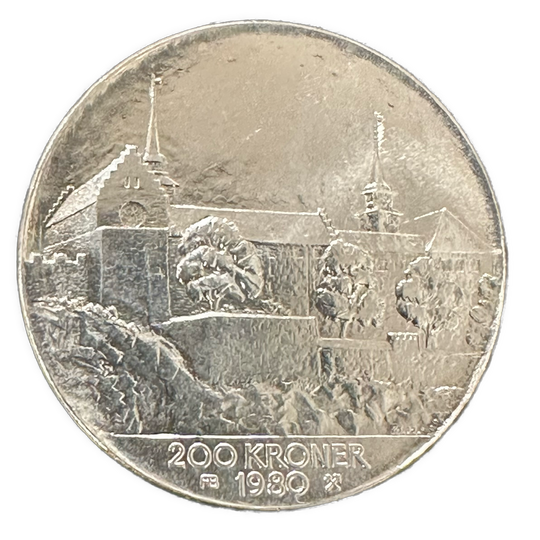 27,3g .625Ag(SPOT)200Kr Norge 1980