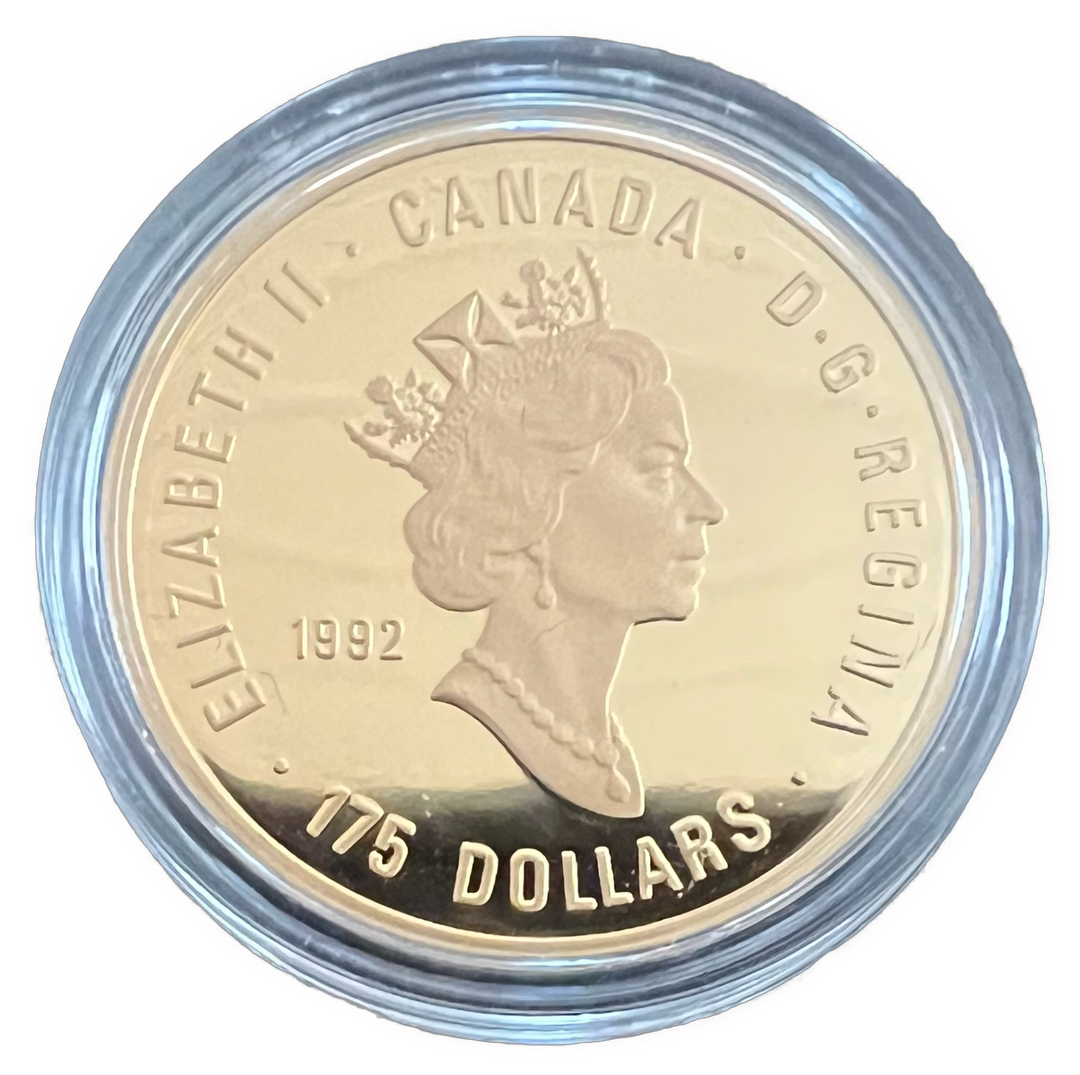 16.97g .916Au (½oz) SPOT+2% 175$ Canada 1992 IOC Centennial Coin Programme
