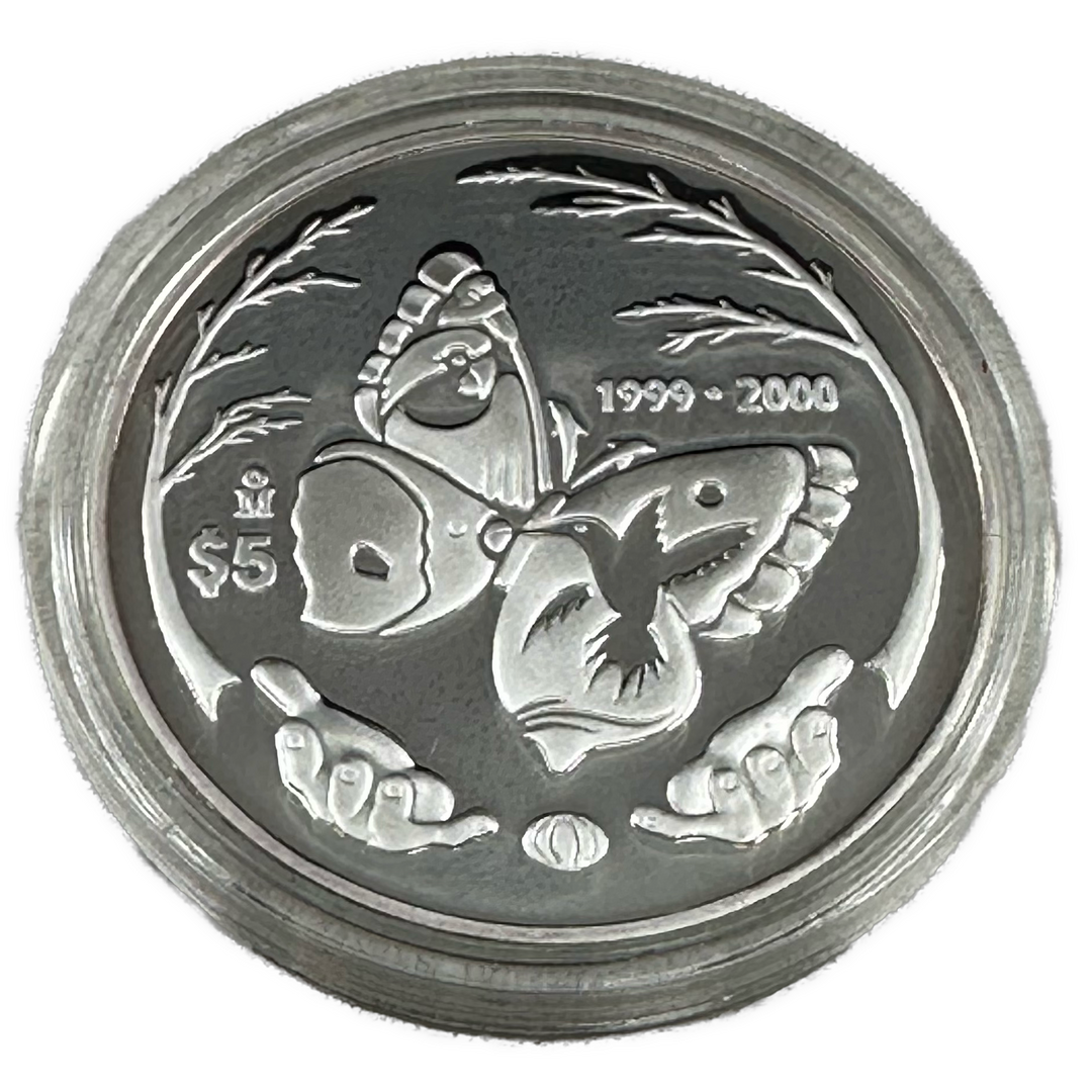 1oz .999Ag 5Pesos 1999-2000