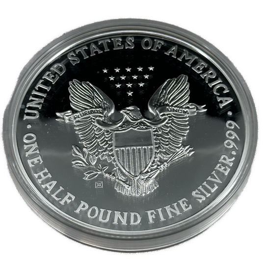8oz .999Ag Half Pound Silver Eagle USA 1992 i skrin
