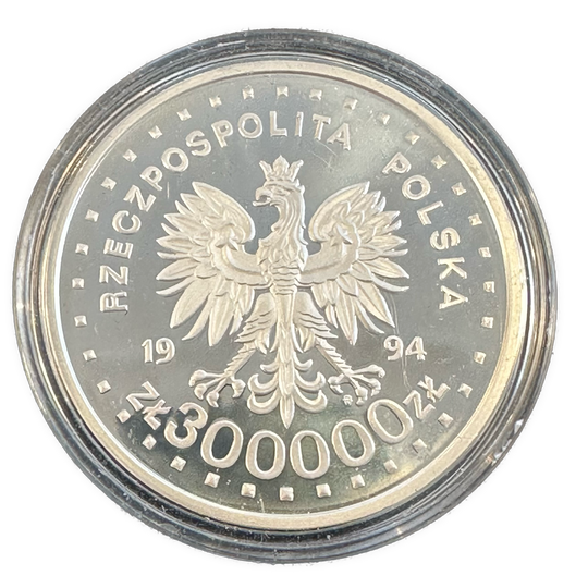 1oz .999Ag 300000Zloty 1994