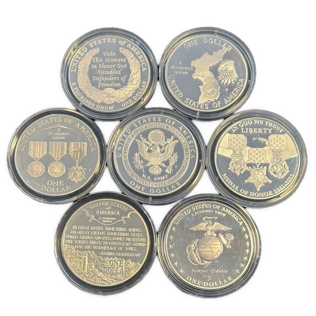 187,1g .900Ag(SPOT)Commemorative coins USA $1