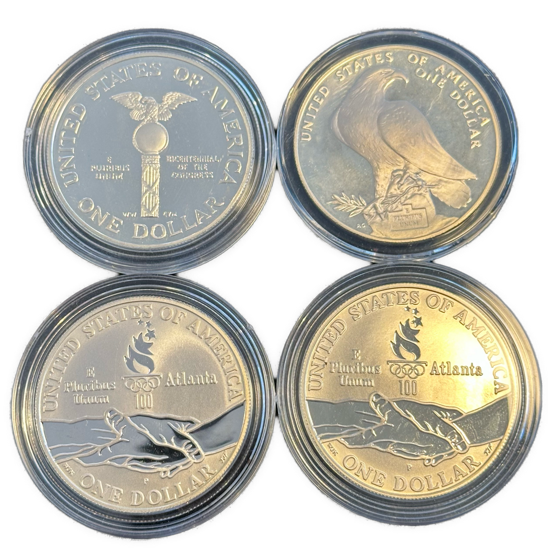 106,9g .999Ag(SPOT)Commemorative coins USA $1 OL Atlanta
