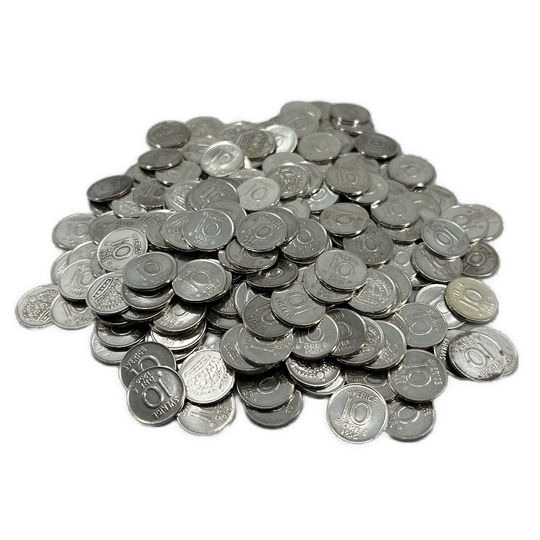 72g .999Ag (Net) SPOT 125stk 10Øre Sverige 1953-69