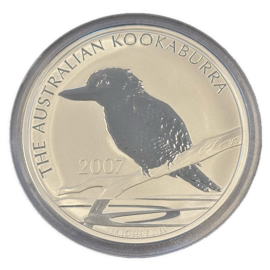 1Kg .999Ag 2007 Australian Kookaburra i skrin