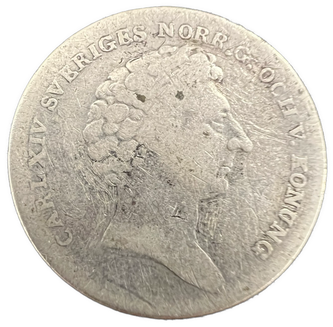 1/8 Riksdaler Specie 1832 Carl XIV Sverige
