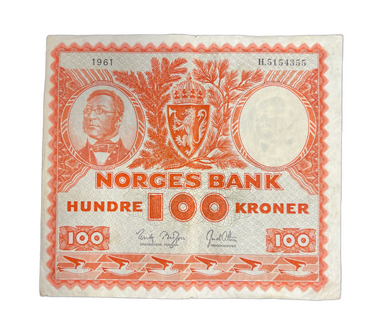 100 Kr 1961 H Kv.1