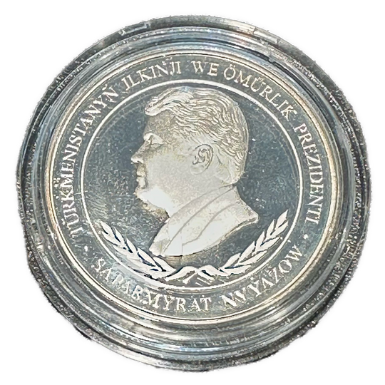 28,28g .925Ag 500Manat Turkmenistan(with box and certificate)(Mintage 1000)