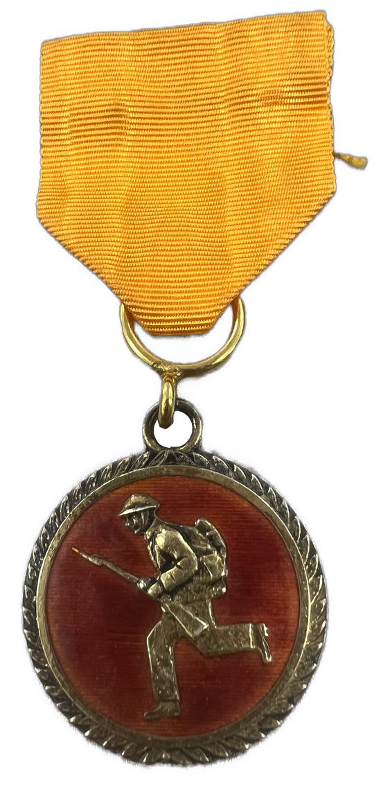 Infanterimerket i gull 925s fra Ottar Hval