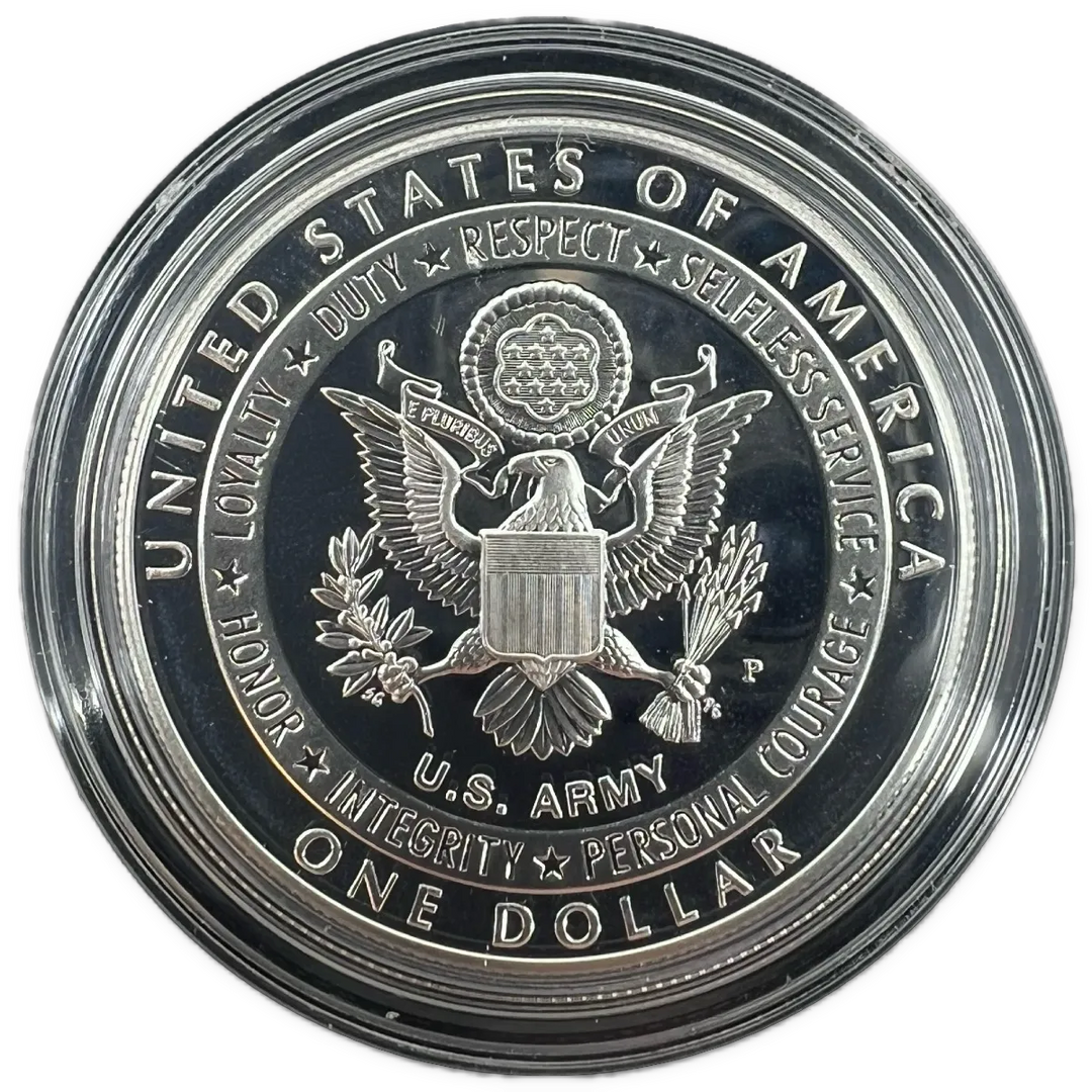 26.7g .900Ag (SPOT+2%) $1 2011 US Army Commemorative Coin Program