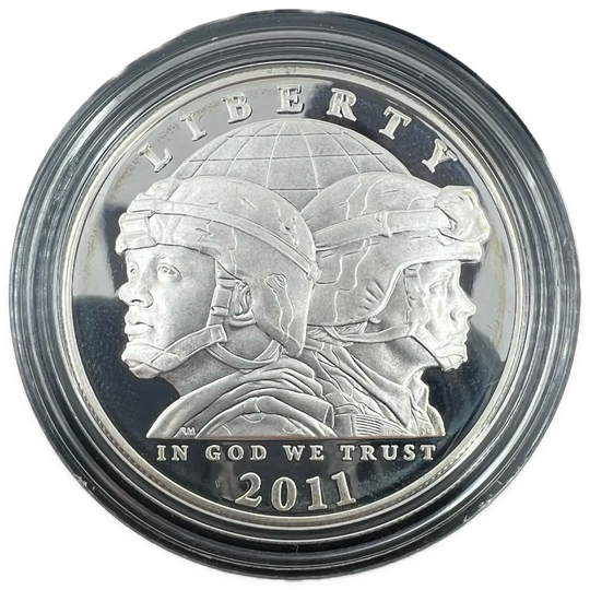 26.7g .900Ag (SPOT+2%) $1 2011 US Army Commemorative Coin Program