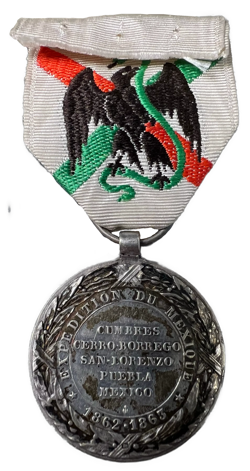 Napoleon III France Mexico Campaign 1862-63 Silver Medal