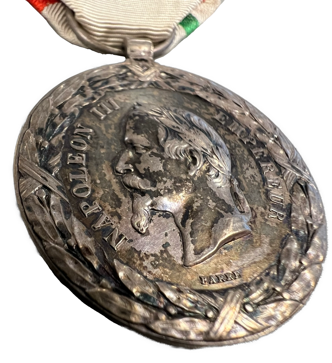 Napoleon III France Mexico Campaign 1862-63 Silver Medal