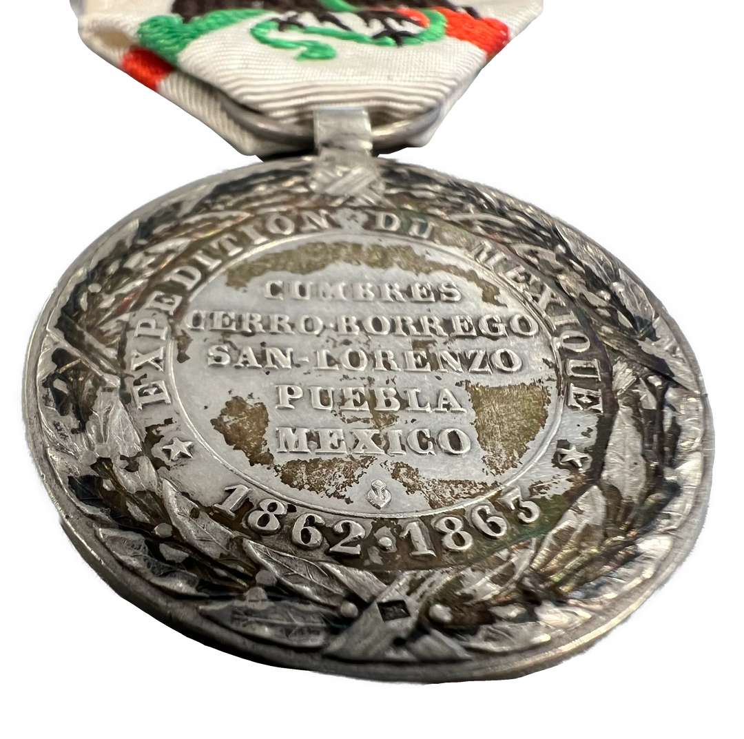 Napoleon III France Mexico Campaign 1862-63 Silver Medal