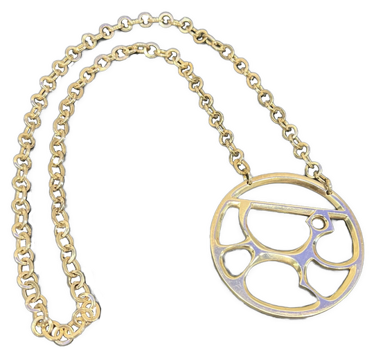 Juhls Kautokeino 925s kjede og anheng 7x6.5cm
