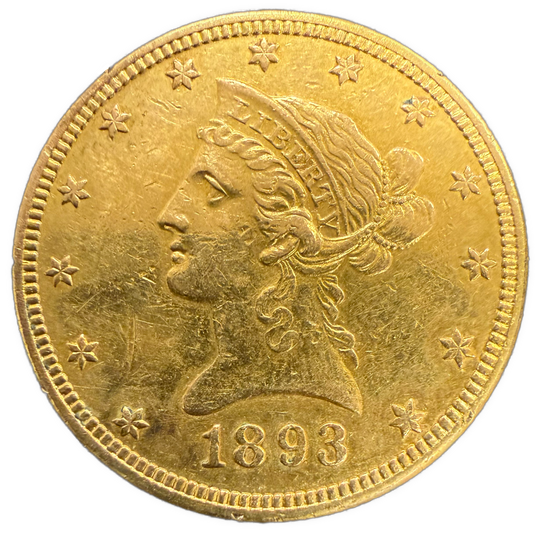 16.97g .900Au (SPOT) 1893 $10 Liberty