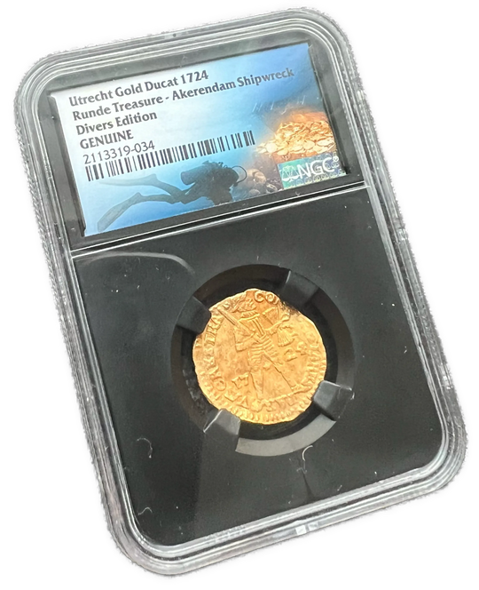 Utrecht Dukat 1724 Rundefunnet NGC Divers Edition