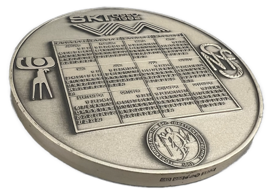 259g .925Ag (SPOT) Den offisielle VM-medaljen Holmenkollen Ski 1982 (Kalendermedaljen)