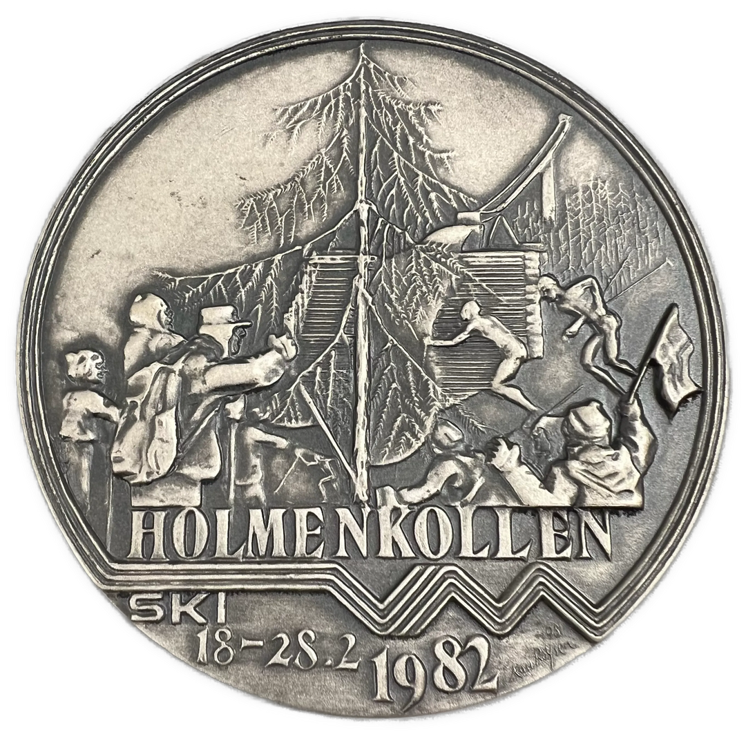 259g .925Ag (SPOT) Den offisielle VM-medaljen Holmenkollen Ski 1982 (Kalendermedaljen)