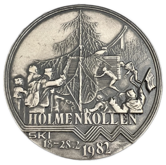259g .925Ag (SPOT) Den offisielle VM-medaljen Holmenkollen Ski 1982 (Kalendermedaljen)