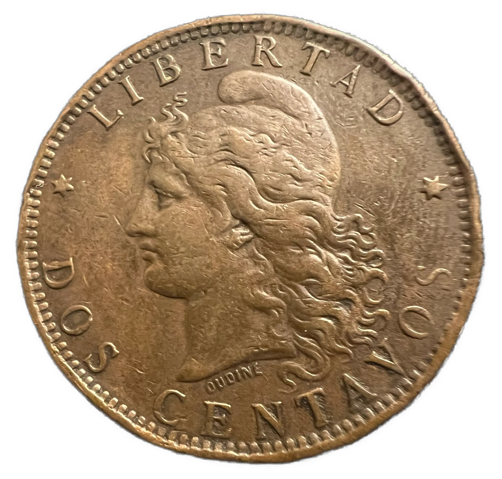 2 Centavos 1890 Argentina