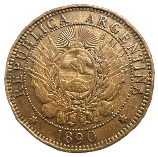 2 Centavos 1890 Argentina