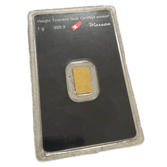 1g .999Au Barre Argor-Heraus