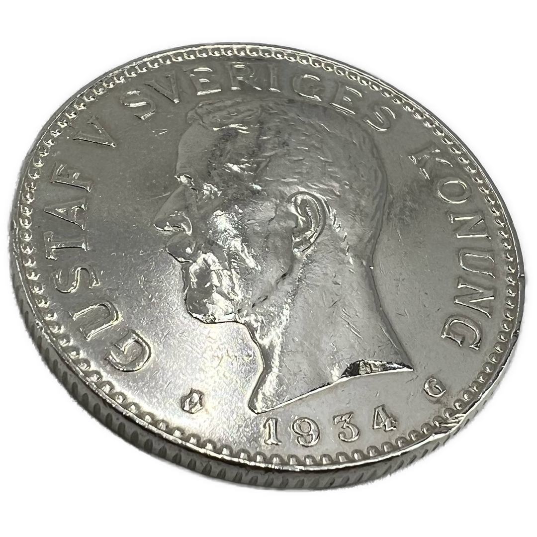 180g .999Ag (Net) 98% av SPOT 15stk 2KR Sverige 1910-40