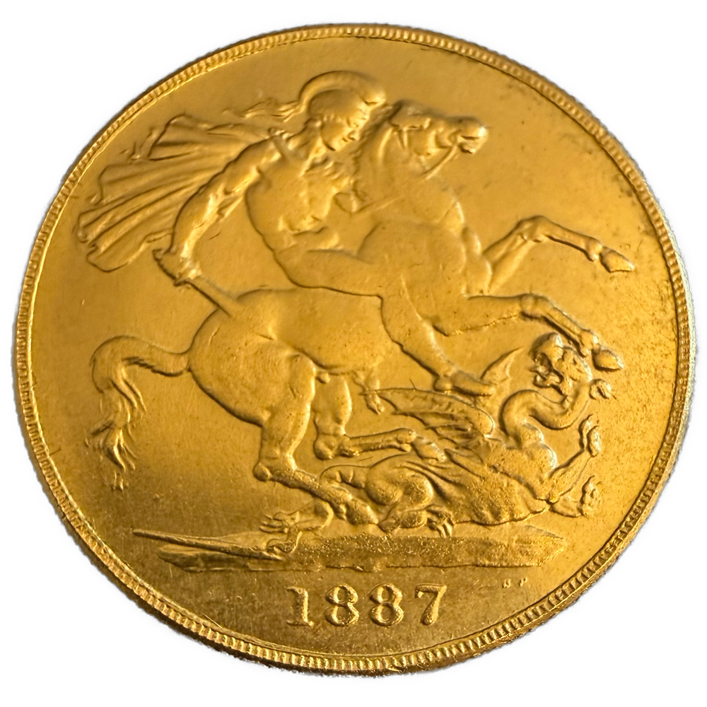 15.98g .917Au 1887 2 Sovereigns Jubilee