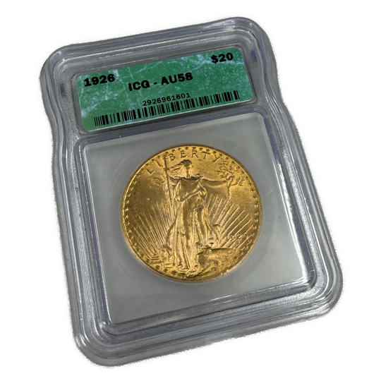 33.4g .900Au 1926 Double Eagle Saint-Gaudens ICG - AU58