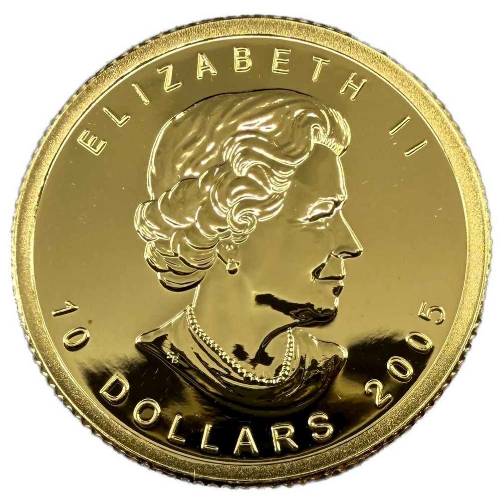 1/4oz .999Au 2005 Maple Leaf M7