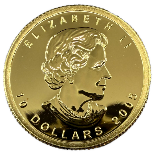 1/4oz .999Au 2005 Maple Leaf M7