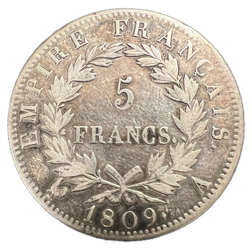 5 Francs 1809 Napoleon