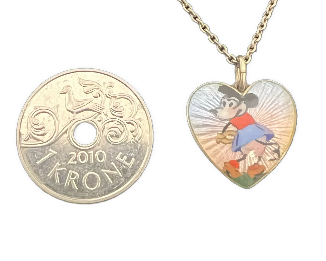 925s anheng m/kjede «Minnie Mus»