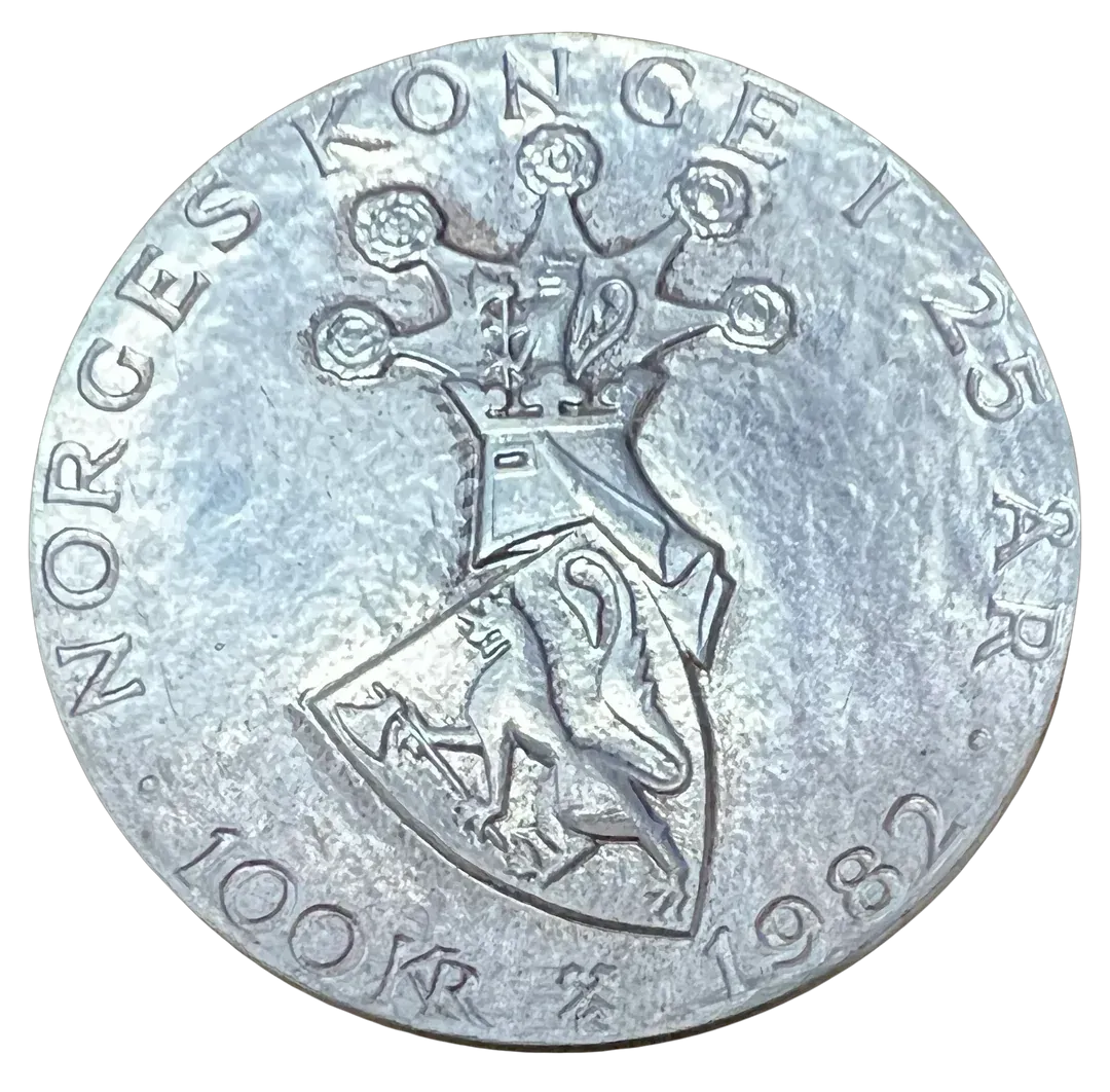 247g .925Ag (SPOT) 10stk 1982 100KR i tube