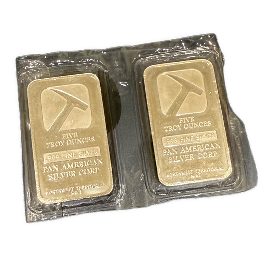 2x5oz .999Ag barre Pan American Silver Corp