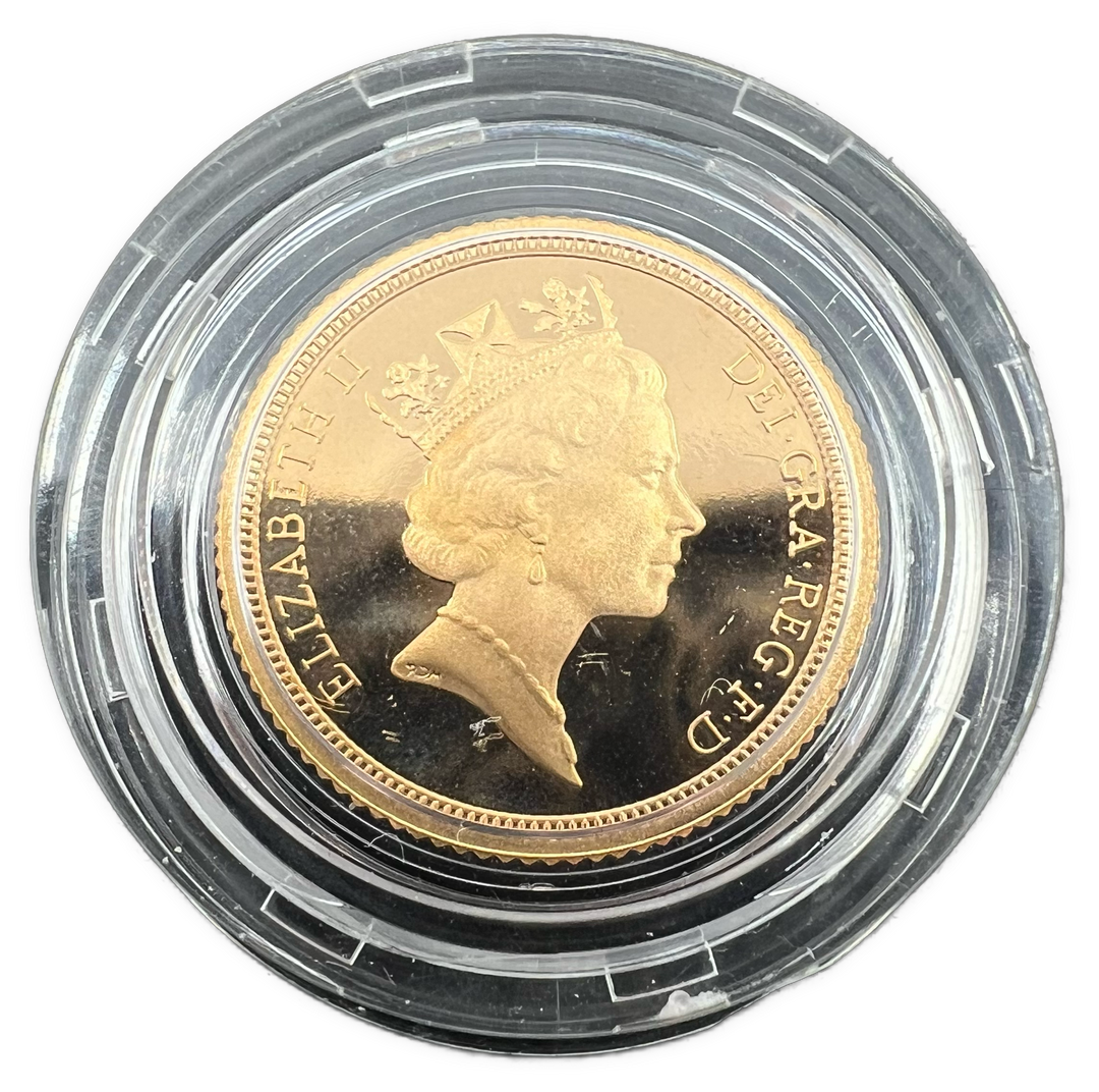 3.99g .917Au Half Sovereign Proof 1993