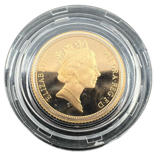 3.99g .917Au Half Sovereign Proof 1993