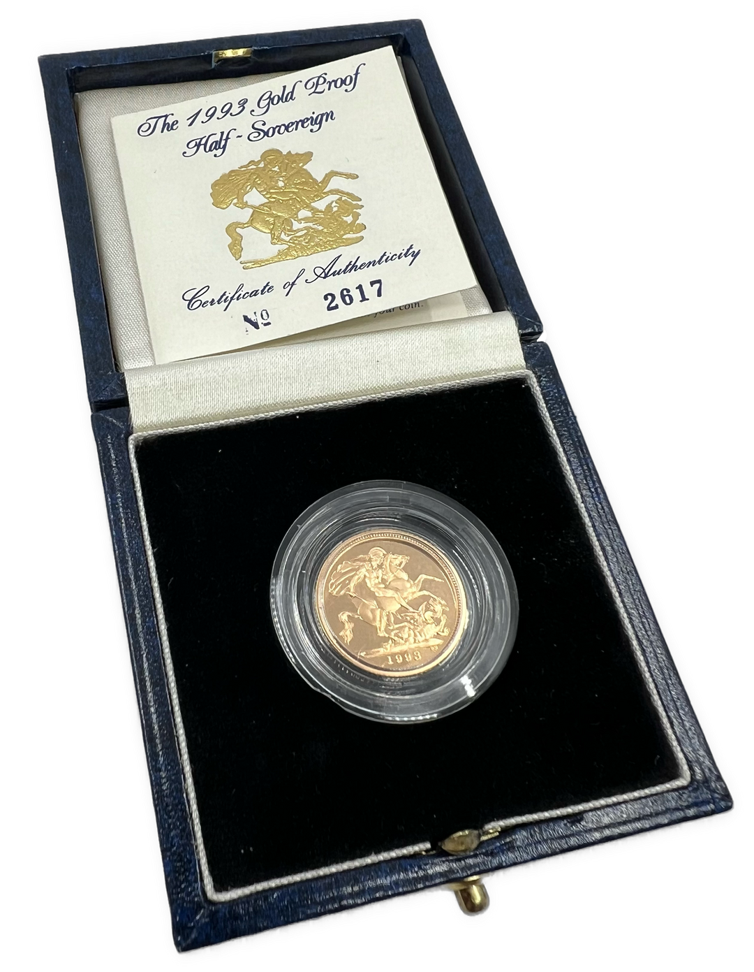 3.99g .917Au Half Sovereign Proof 1993